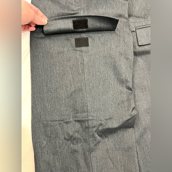 Express Charcoal Gray Trademark Relaxed Fit Wide Leg Dress Pants Men’s 34x32 - Picture 15 of 16